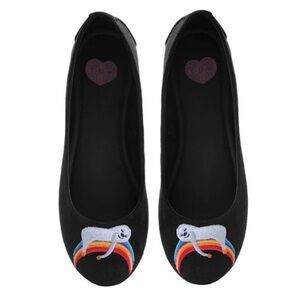 TUK Footwear Womens Adorable Cute Sloth Rainbow Ballet Flats Size 7